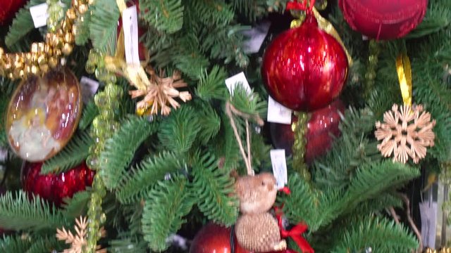 Traditional Decoration on Christmas Tree