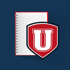 university emblem education icon vector illustration design