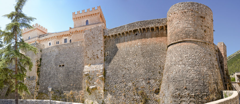 Piccolomini castle in celano (Italy)