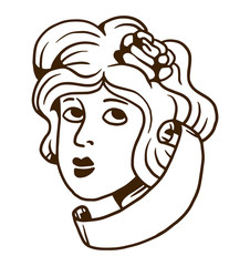 Old vintage tattoo vector illustration