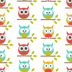 Vector seamless pattern on the theme of nature.