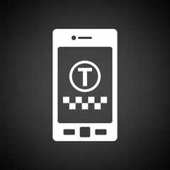 Taxi service mobile application icon