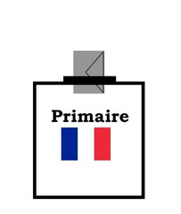 Urne de vote, élection primaire française