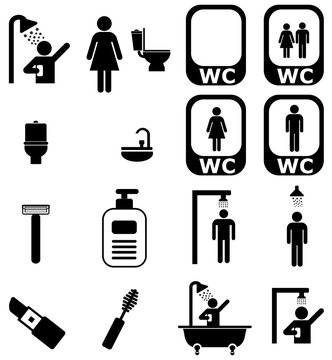 Hygi&egrave;ne et beaut&eacute; en 16 ic&ocirc;nes