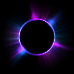 Abstract ring background with luminous swirling backdrop. Glowing spiral. The energy flow tunnel.
Shine round frame with light circles light effect. Glowing cover. Space for your message.