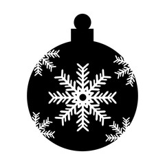 christmas ball decoration isolated icon vector illustration design