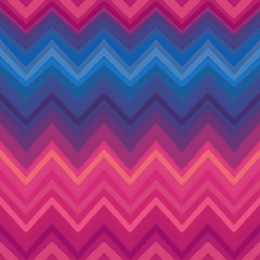 Ethnic zigzag pattern in retro colors, aztec style seamless vect