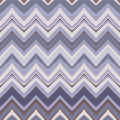 Ethnic zigzag pattern in retro colors, aztec style seamless vect