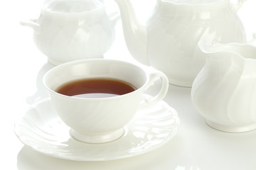 白いティーセット