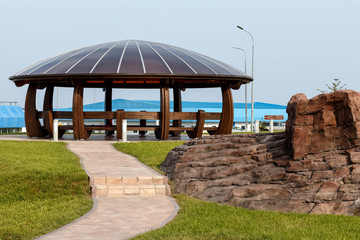 Recreation area on the embankment