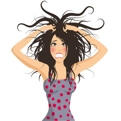 Stressed girl