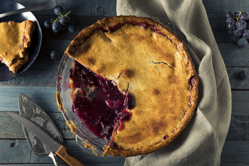 Homemade Sweet Concord Grape Pie © Brent Hofacker