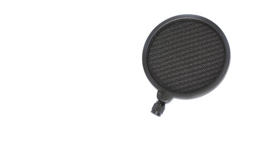 POP filter for  Condenser and Dynamic  mic in Studio recordings on white background