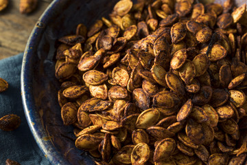 Homemade Roasted Spicy Pumpkin Seeds