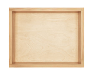 Empty wooden box