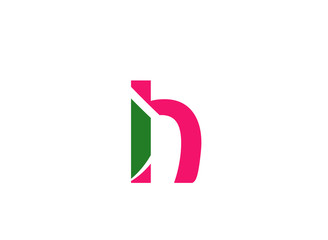 Letter H logo icon design template elements. Vector round sign
