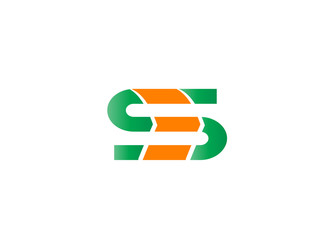 Vector illustration of abstract icons based on the letter S logo
