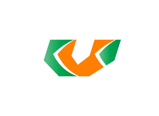 Letter v logo icon design template elements
