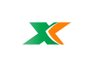 Letter x logo icon design template elements. Vector color sign
