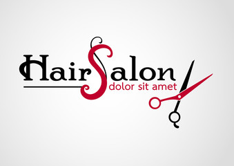 Fototapeta na wymiar Hair salon logos vectors
