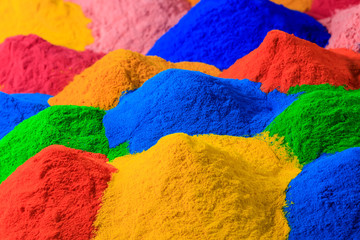 colorful of powder coating.