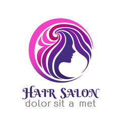 Hair salon sign Branding Identity Corporate vector logo design t