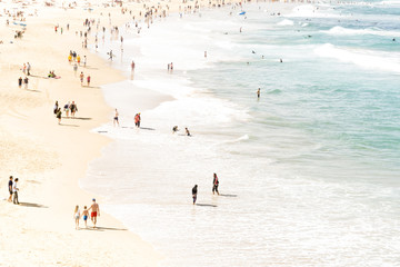 Snapshot of Bondi Beach in Summer in Australia