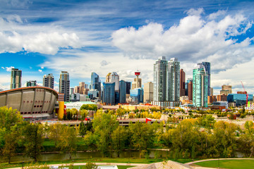 East of Calgary Skyline