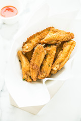 Fried crispy chicken wing