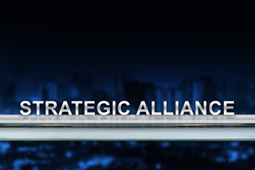 strategic alliance on metal railing