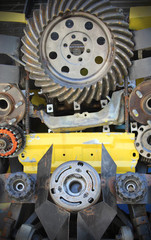 gear bearing mechanism industrial background
