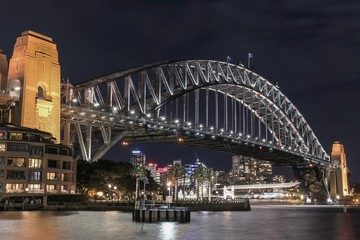 Sydney Harbour Bridge at night