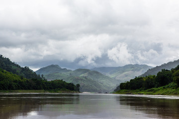 Mountains over the Mekong River