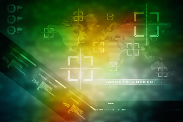 Obraz premium Background conceptual image of digital 3d icons