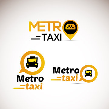 Taxi logo icon. application icon. - vector