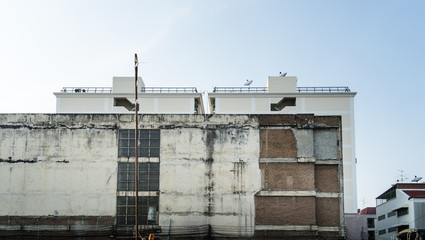 Old Building and blue sky background