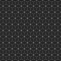 Grid seamless pattern. Geometric cube, Star effect. Fashion graphic design.Vector illustration. Background design.Modern stylish abstract texture. Template for print, textile, wrapping and decoration.
