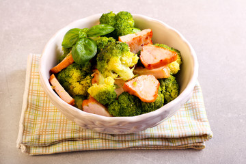 Broccoli and ham appetizer