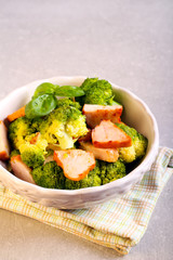 Broccoli and ham appetizer