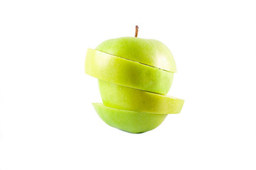 Green apple, sliced