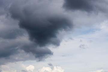 Dark clouds before raining or storm.
