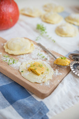 Zubereitung K&uuml;rbis Ravioli 