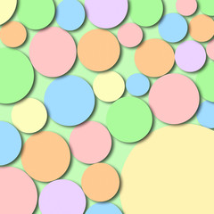 Circles Mixed Pastel Colors 1