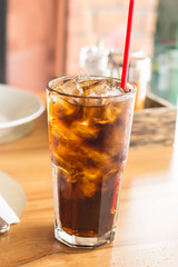 Drinks taste sweet in a glass with ice