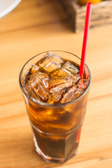 Drinks taste sweet in a glass with ice