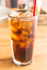 Drinks taste sweet in a glass with ice