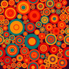 Circle seamless pattern. Abstract background.