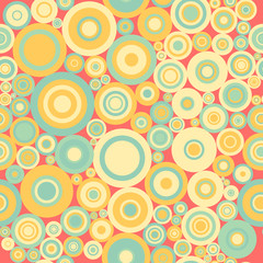 Circle seamless pattern. Abstract background.