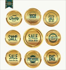 Sale luxury golden labels collection