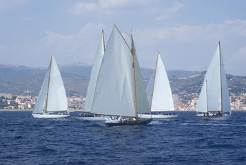Fototapeta na wymiar Classic yacht regatta